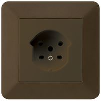 UP-Steckdose kallysto.trend T15 braun Schraubklemme