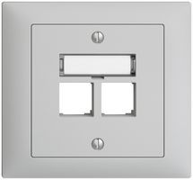 EB-Montageset S-One EDIZIOdue FKE für 2×RJ45 gerade, hellgrau