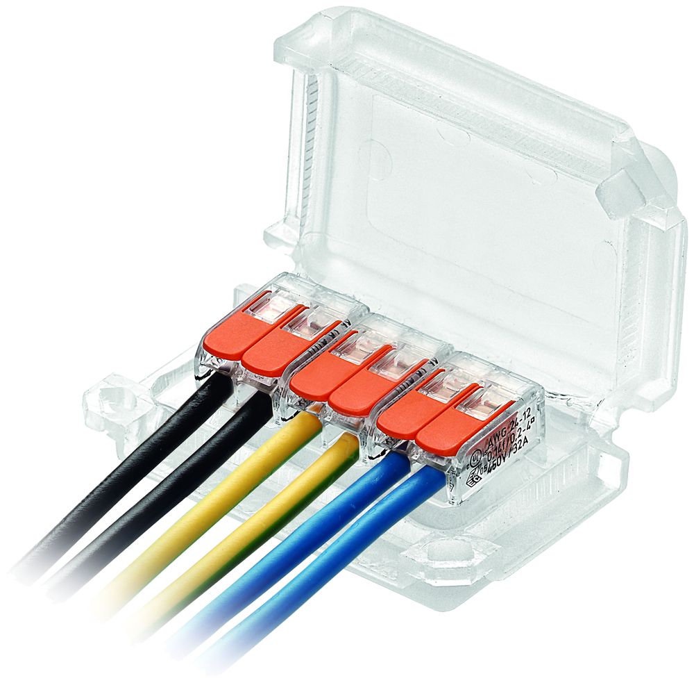 Verbindungsmuffe Raytech HAPPYJOINT6 mit Gel 6×1…4mm² IPX8 53×39×24mm