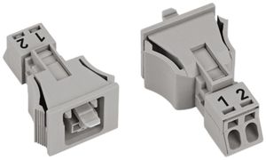 Buchse WAGO 2L 0.25…1.5mm² grau Codierung B 16A 250V Snap-In
