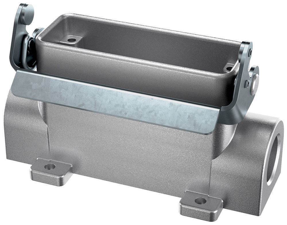 Sockelgehäuse Walther PROCON T701516MS, Stutzen 2×M20, H=57mm, Al