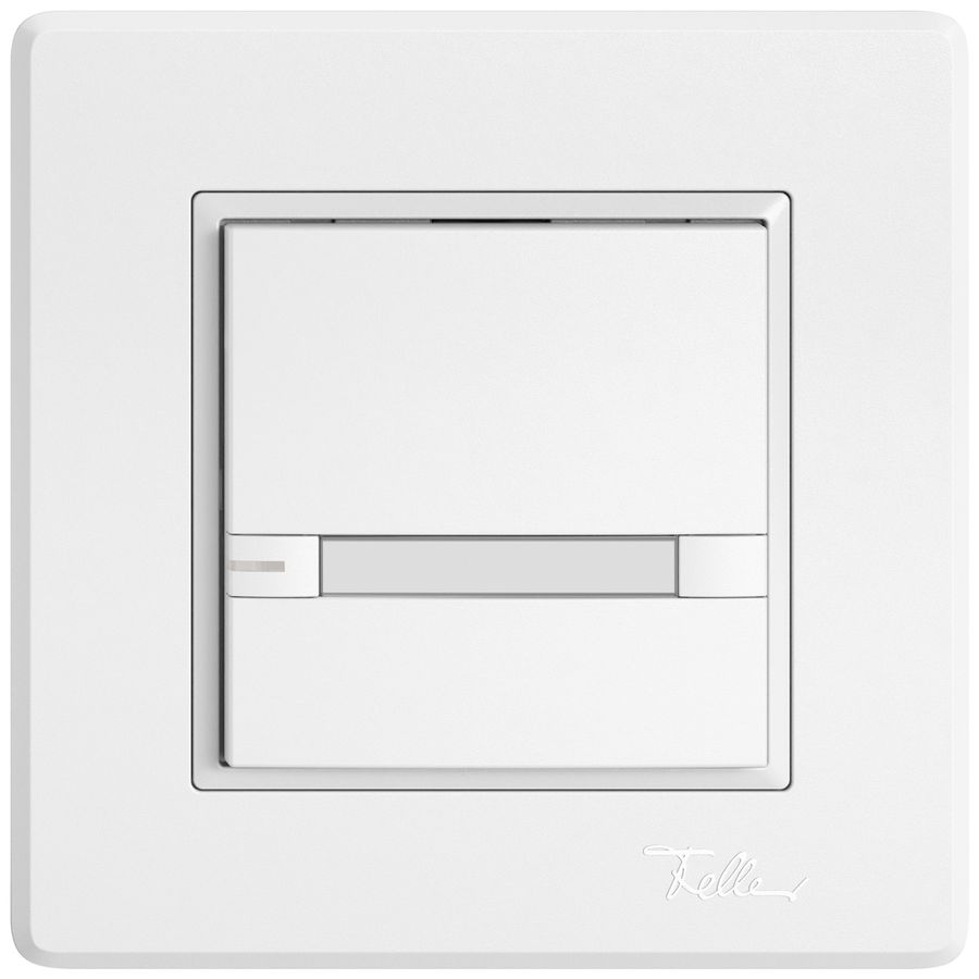 UP-Universaltaster EDIZIO.liv UNI SNAPFIX® 12…48V m.LED blau 1× 2-Tbed.Pap.ws