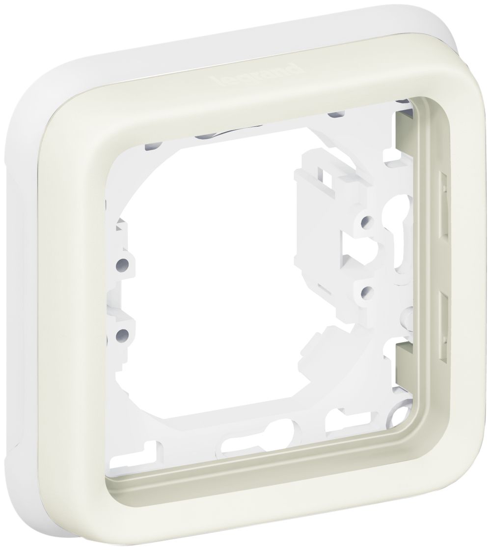 UP-Montageplatte PLEXO 1×1 weiss