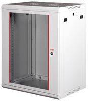 Wandgehäuse 19" ROLINE Basic Plus 600×912×450mm 18HE 1×Tür Stahl grau