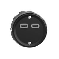 Steckdose USB 18W 2×Typ C Feller STANDARDdue Q 230V 3600mA schwarz