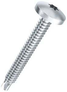 Vis de forage à tête bombée FERRONORM TX25mm Ø4.8×16mm acier zingué