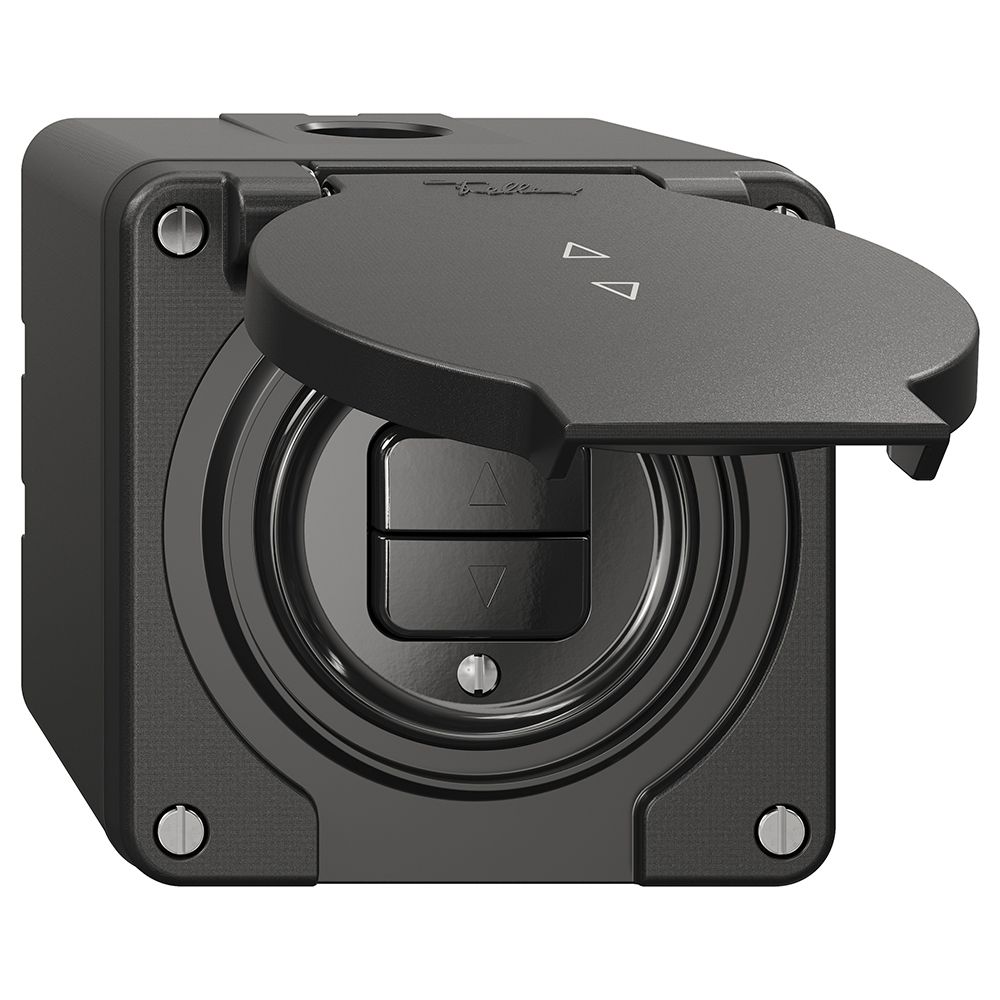 Interruttore p.tapparelle NAP NEVO, 1-canale, altezza d.mont.65 mm, 87×87 mm, ne