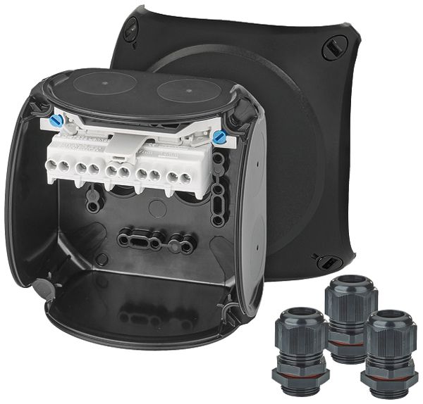 Boîte de dérivation AP Hensel KX 0404 AX Ex-2/22 5×4mm² 104×104×70mm IP66 no