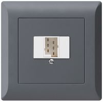 UP-Steck- und Anschlussdose kallysto.line 1×TT83 anthrazit