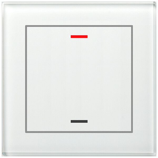 Pulsante KNX RGBW INC MDT BE-GTL10W.01 1t/2a vetro bianco "neutrale"