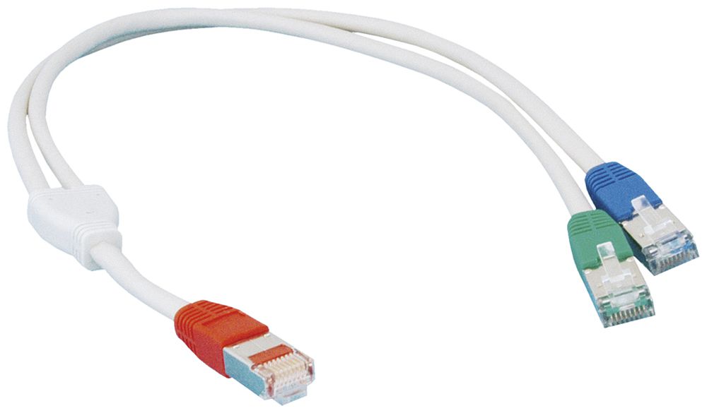 Patchkabel Hager HMS Y TEL/LAN 1m grau