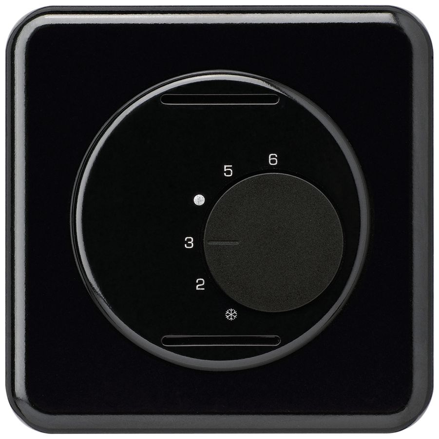 UP-Frontset basico schwarz für Raumthermostat ohne Schalter