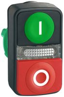 Scatola p.pulsante Harmony XB5 ro/ve Ø22.5mm alto front.IP66 iscriz.I/O