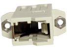 LWL-Kupplung ROLINE Multimode E2000/E2000-compact Flansch beige