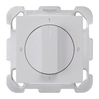 Interruttore rotativo INC kallysto 3/1L grigio chiaro con manopola
