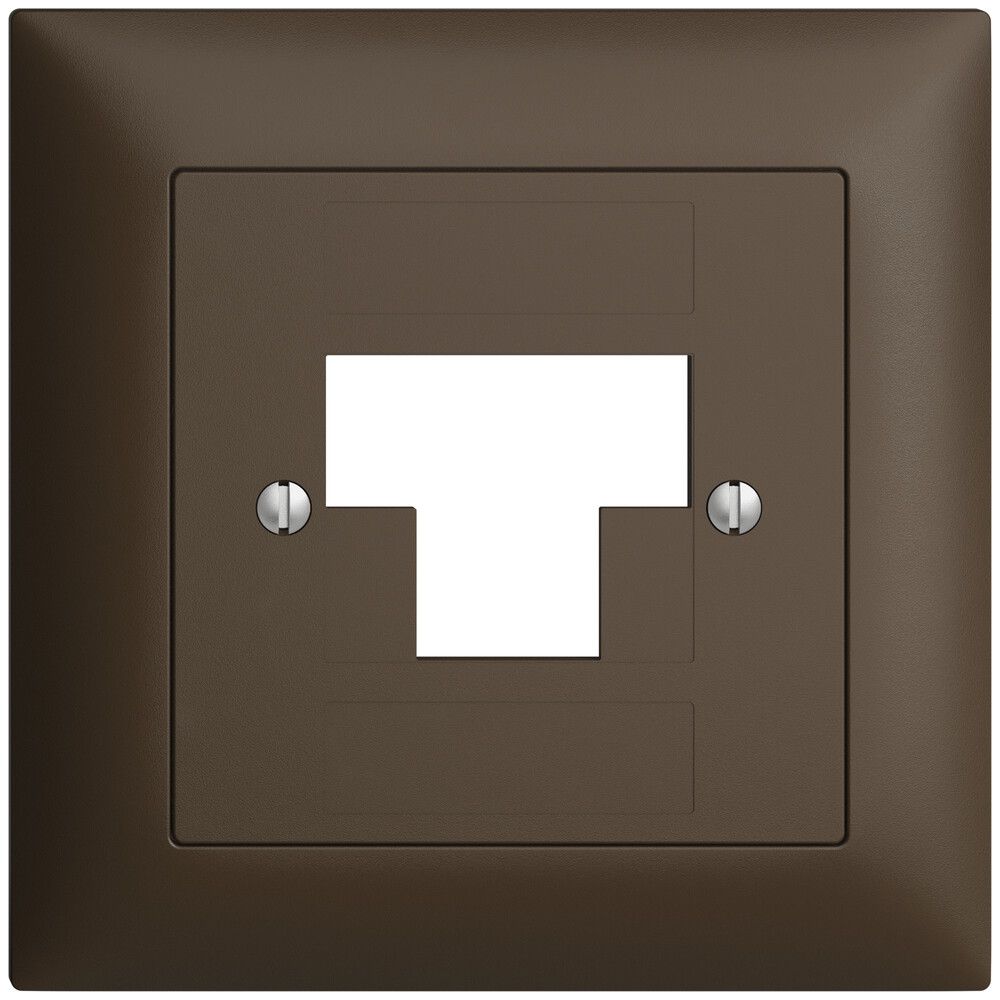 Frontset EDIZIOdue coffee 88×88mm 3×RJ45