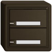 AP-Universaltaster EDIZIO.liv UNI SNAPFIX® 12…48V m.LED blau 2× 1-Tbed.Pap.br