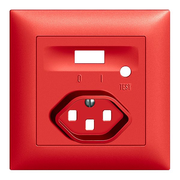 Frontset EDIZIOdue zu FI-Steckdose berry