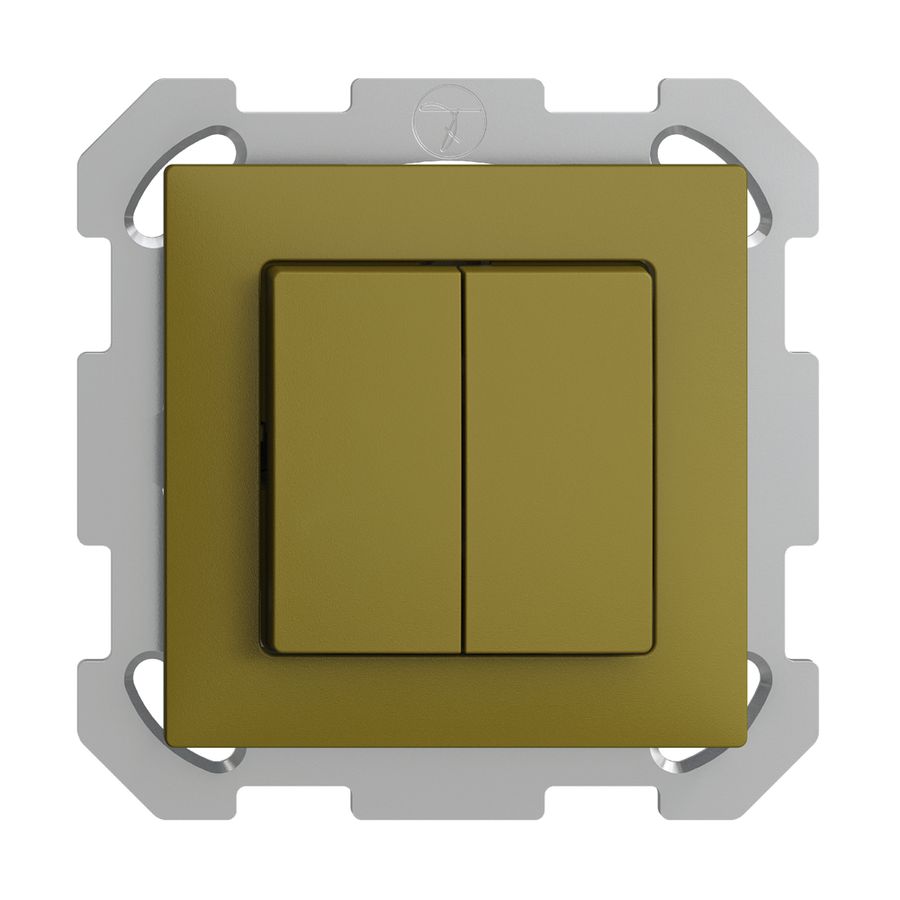 Interrupteur ENC EDIZIOdue 1/3+3/1P olive