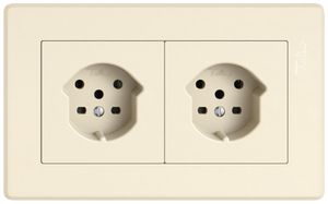 UP-Kombination EDIZIO.liv SNAPFIX® 1×2 96×156mm 1×T15+1×T15 crema