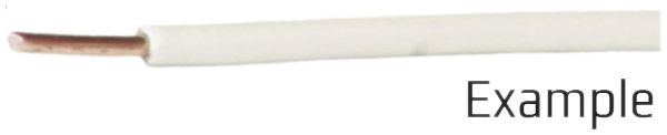 Fil T 0.75mm² blanc Eca