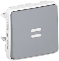 Leuchtwippschalter PLEXO 3/1L K grau