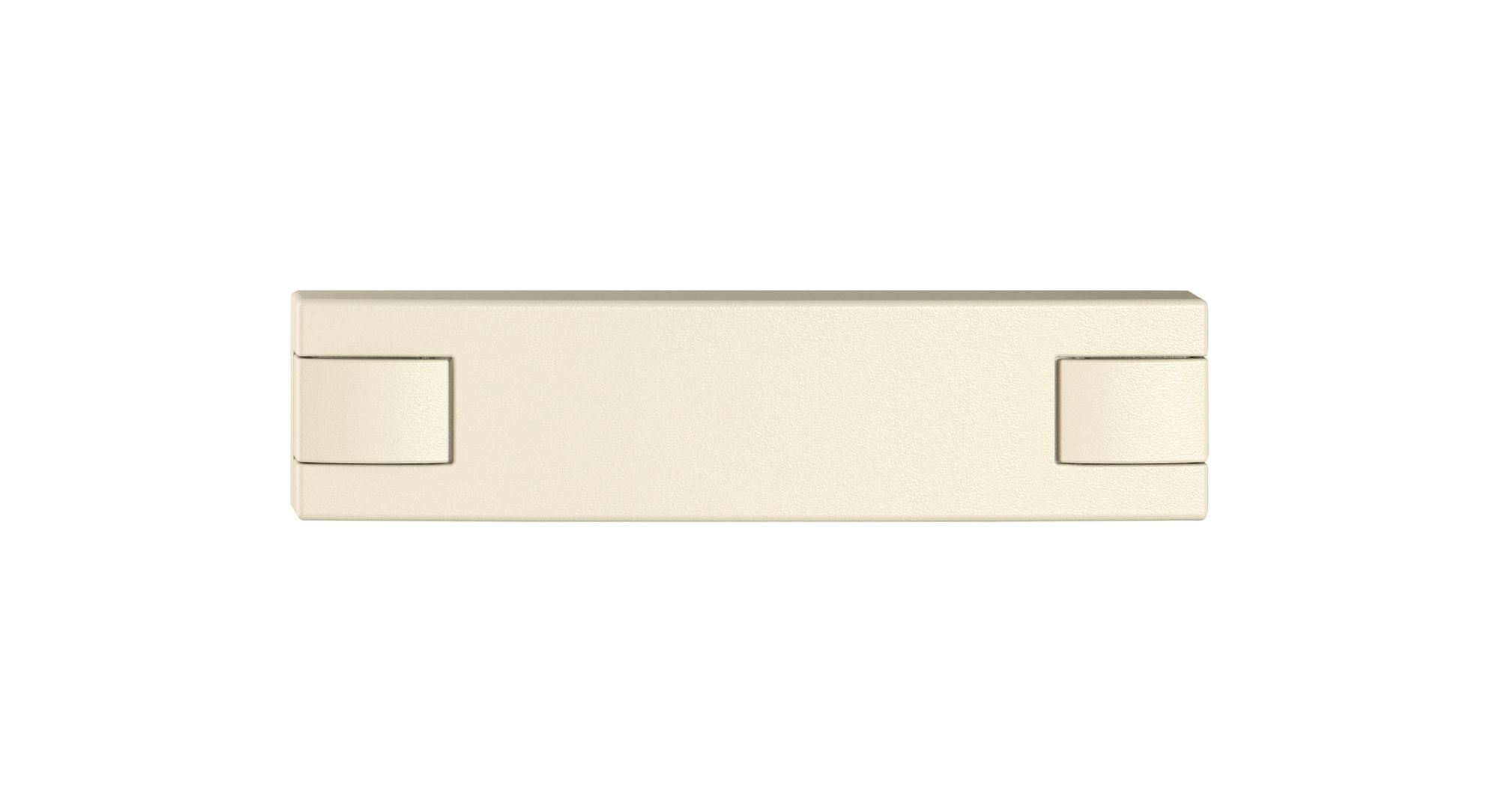 Poussoir 1/4 EDIZIO.liv SNAPFIX® p.KNX&UNI s.LED comm.à 2 touches cr