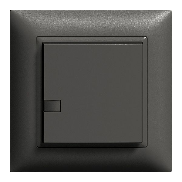 Poussoir ENC ZEP imp/minuterie 1c/1t station centr. EDIZIOdue noir