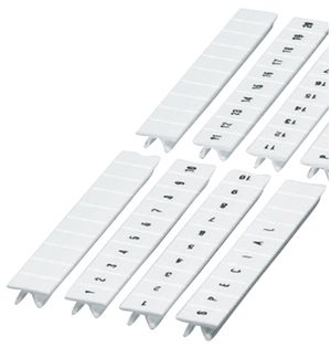 Ruban Zack ZB 51…60 blanc impression transversale à 10 étiquettes 5mm