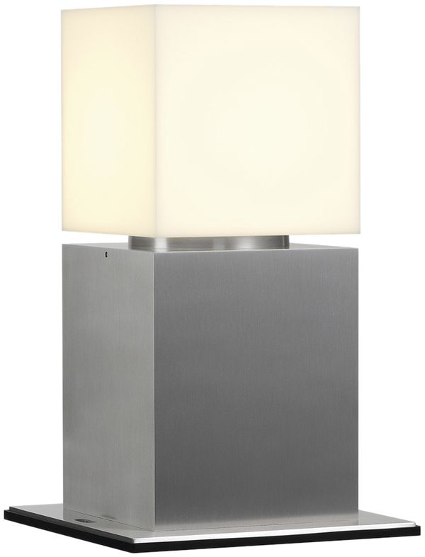 Borne lumineuse SQUARE POLE 30 E27 20W IP44 acier fin