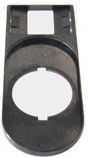 Schilderträger ETN RMQ 75×30mm schwarz