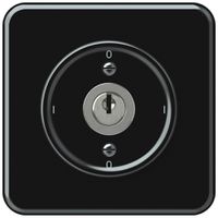 Interrupteur à clé ENC origin interrupteur 0/1L 16A 250V 0-I-0-I 92×92mm noir