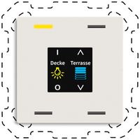 EB-Bediengerät KNX MDT BE-TAS6004.01 4T/4B Display weiss matt