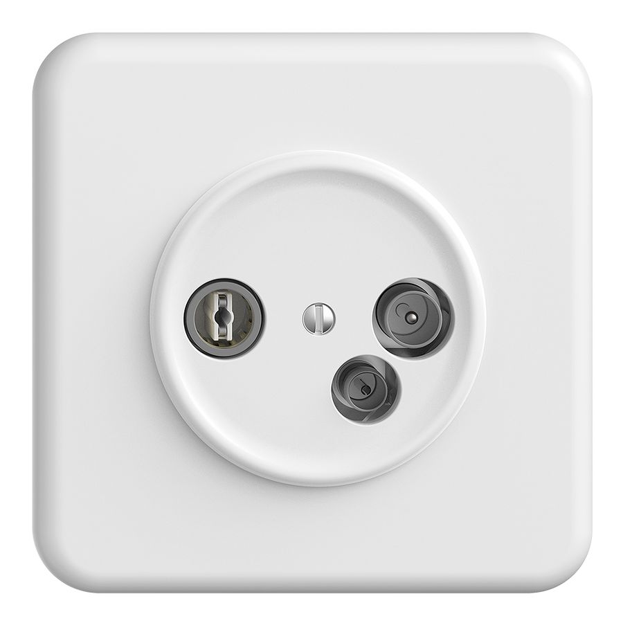 UP-Antennendose TV-R-Daten DD19 5…65MHz STANDARDdue weiss