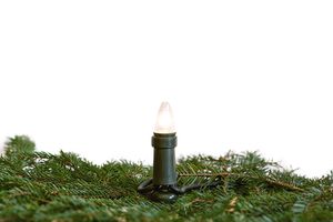 LED-Lichterkette MK, 15-teilig E10, Schaft grün