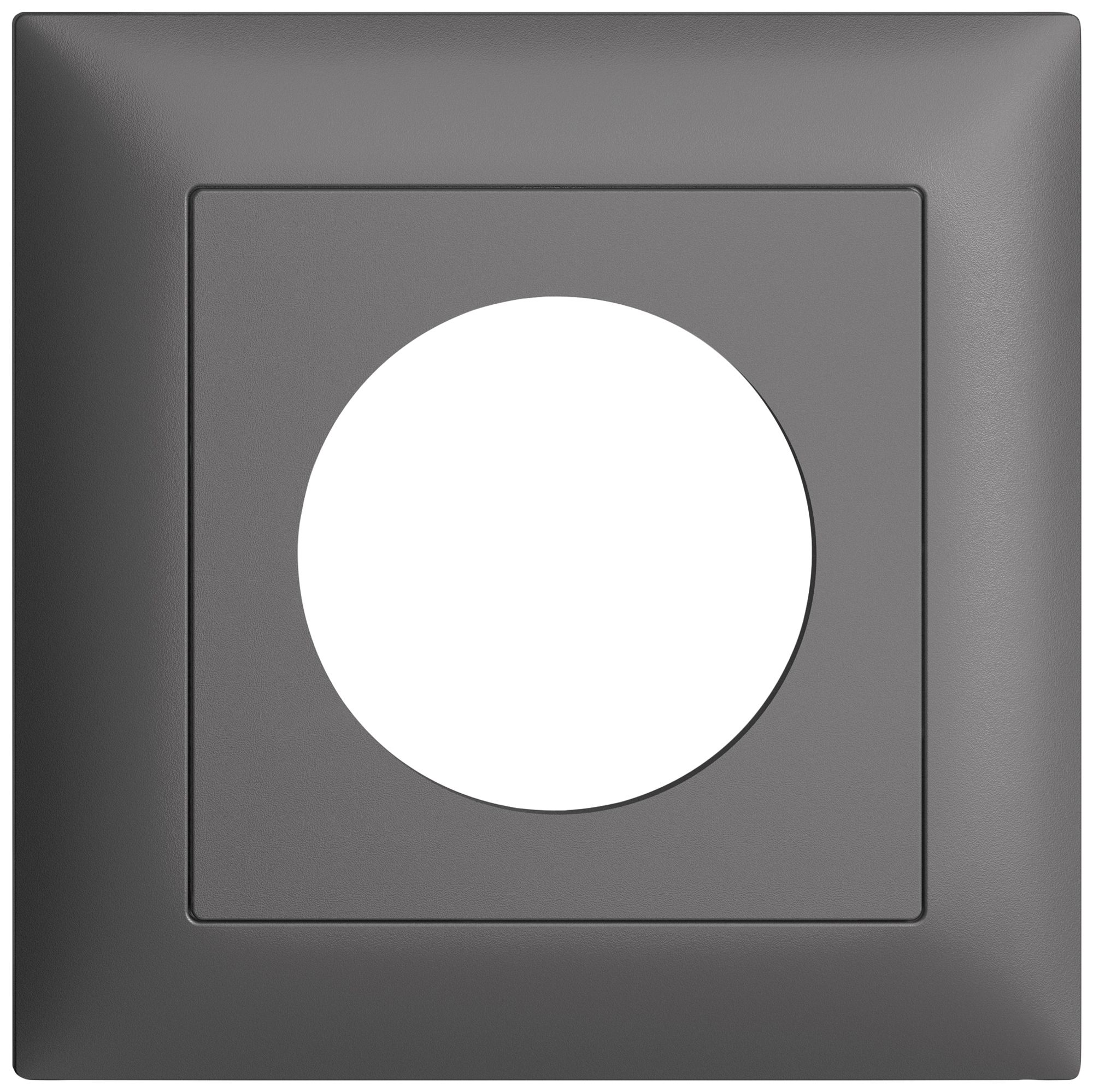 UP-Abdeckset EDIZIOdue Thermostat 88×88×7mm dunkelgrau IP20