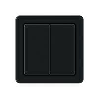 KNX-Taster Hager BA basico A 2-fach 58×58mm schwarz