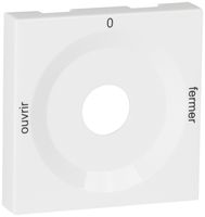 Frontplatte für Drehschalter weiss OUVERT-0-FERME