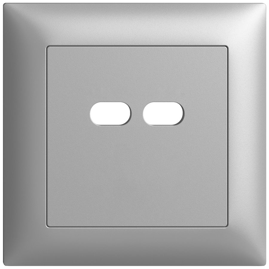 UP-Montageset Feller EDIZIOdue für Steckdose USB 18W 2×Typ C silver