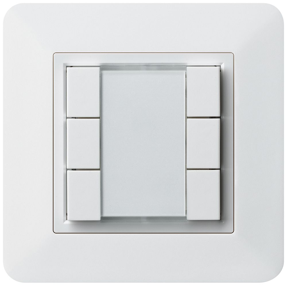 Poussoir multifonction ENC kallysto.trend KNX RF 6× blanc