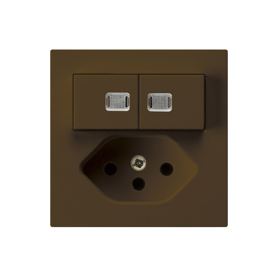 Leuchtkombination 1/3+3/1P+T13 braun kallysto 2 Linsen