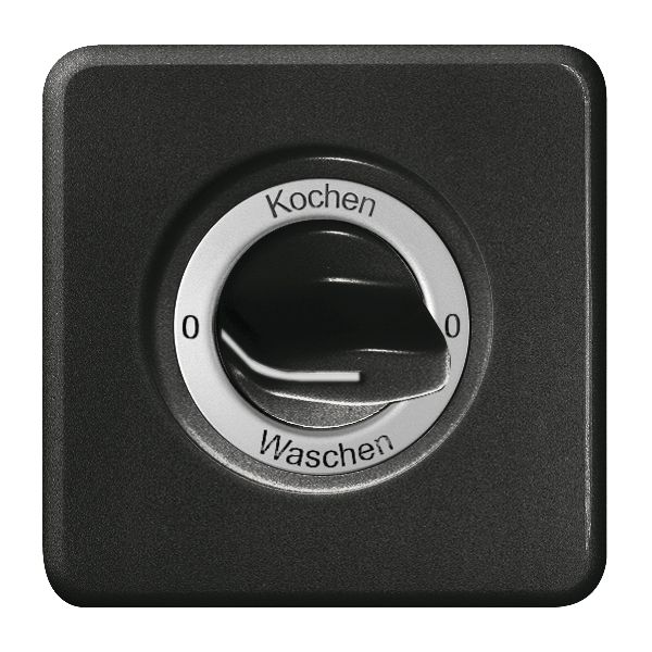 Kit front. 0-Kochen-0-Waschen per interr.rotativo nero