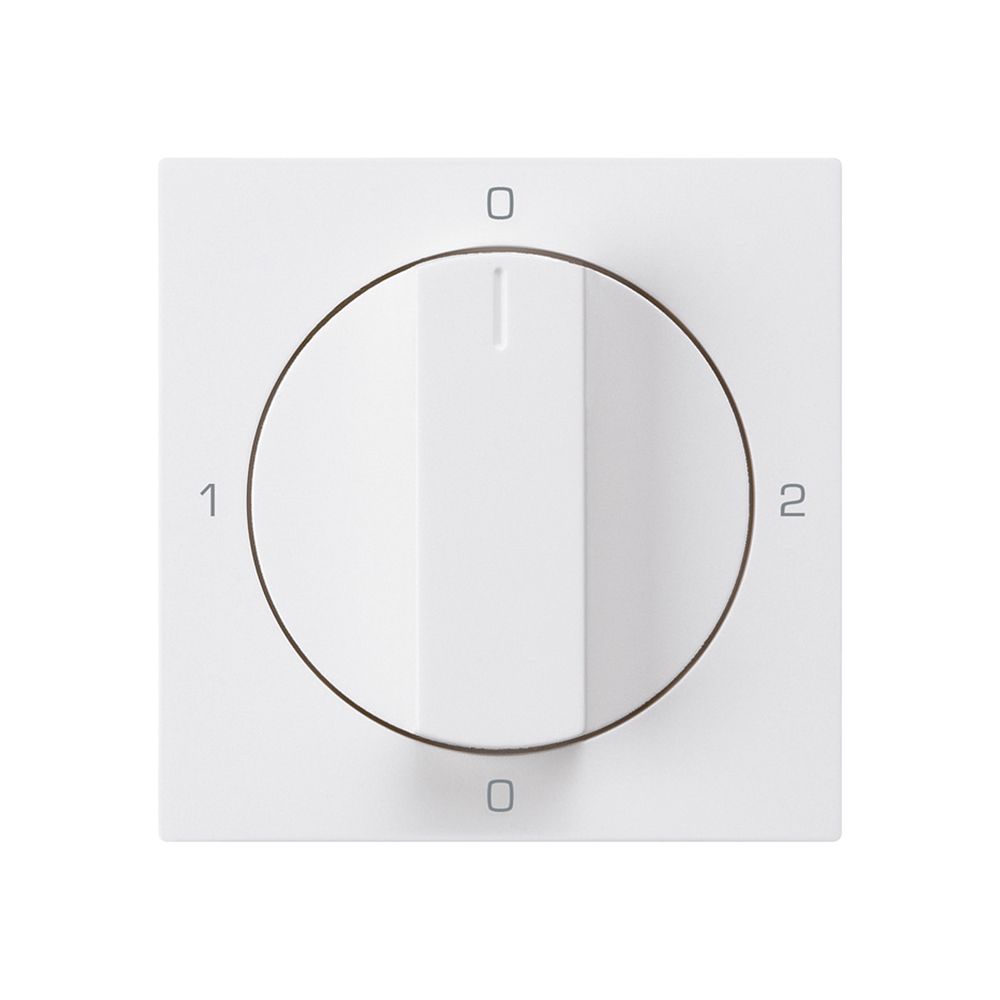 Frontset für Drehschalter S2 weiss 60×60mm kallysto 0-1-0-2