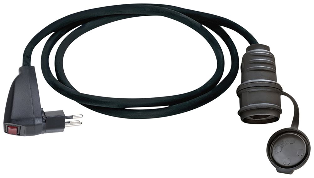 Cavo di prolunga Brennenstuhl PVC 10A 230V 3×1.5mm² T12/T23 Reset 1.5m ne