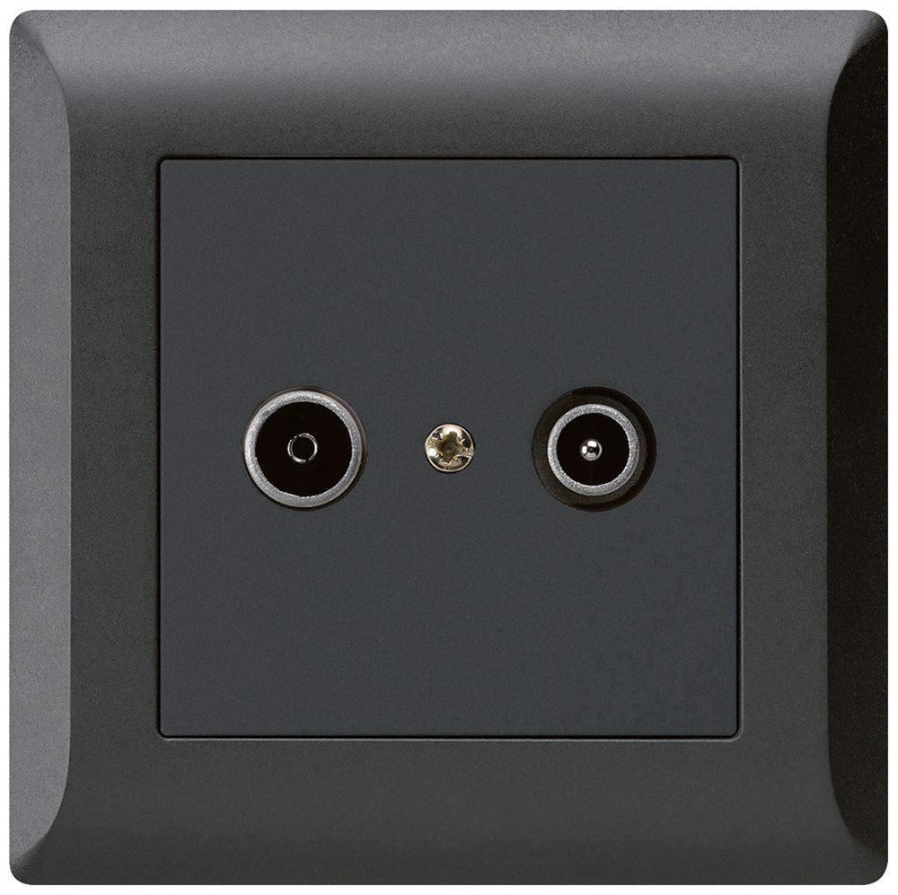 Prise de passage ENC kallysto.line R/TV 19dB noir