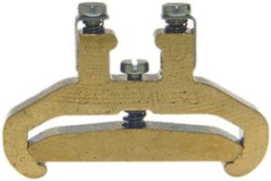 Borne de terre joignable Woertz Ex 2.5…6mm² vis 2×1 rail DIN 35mm