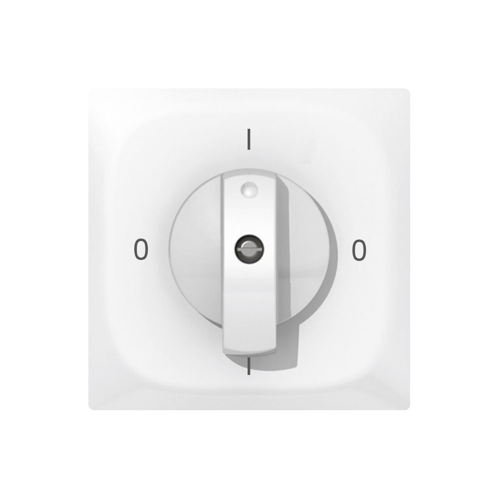 Abdeckset SIDUS zu Drehschalter weiss glänzend