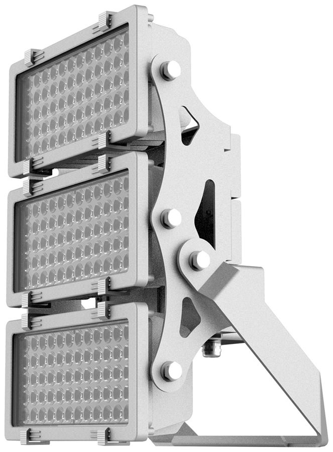 LED-Strahler DOTLUX HLFplus 600W 80000lm 840 IP66 60° 1…10V Silber