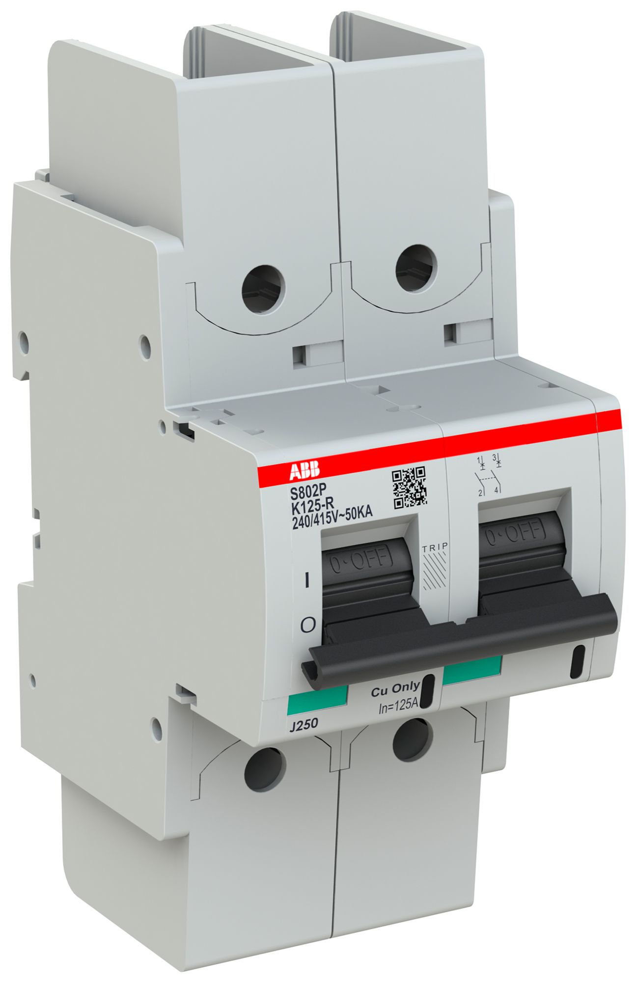 Leitungsschutzschalter ABB S802P-K125-R 2P 400V K-125A 50kA 3.5TE