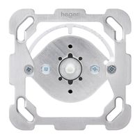 Einsatz Drehschalter Hager S3/1L mit Befestigungsplatte